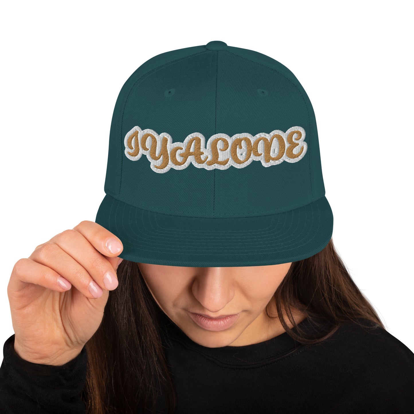 Iyalode Reverse Script Snapback hat