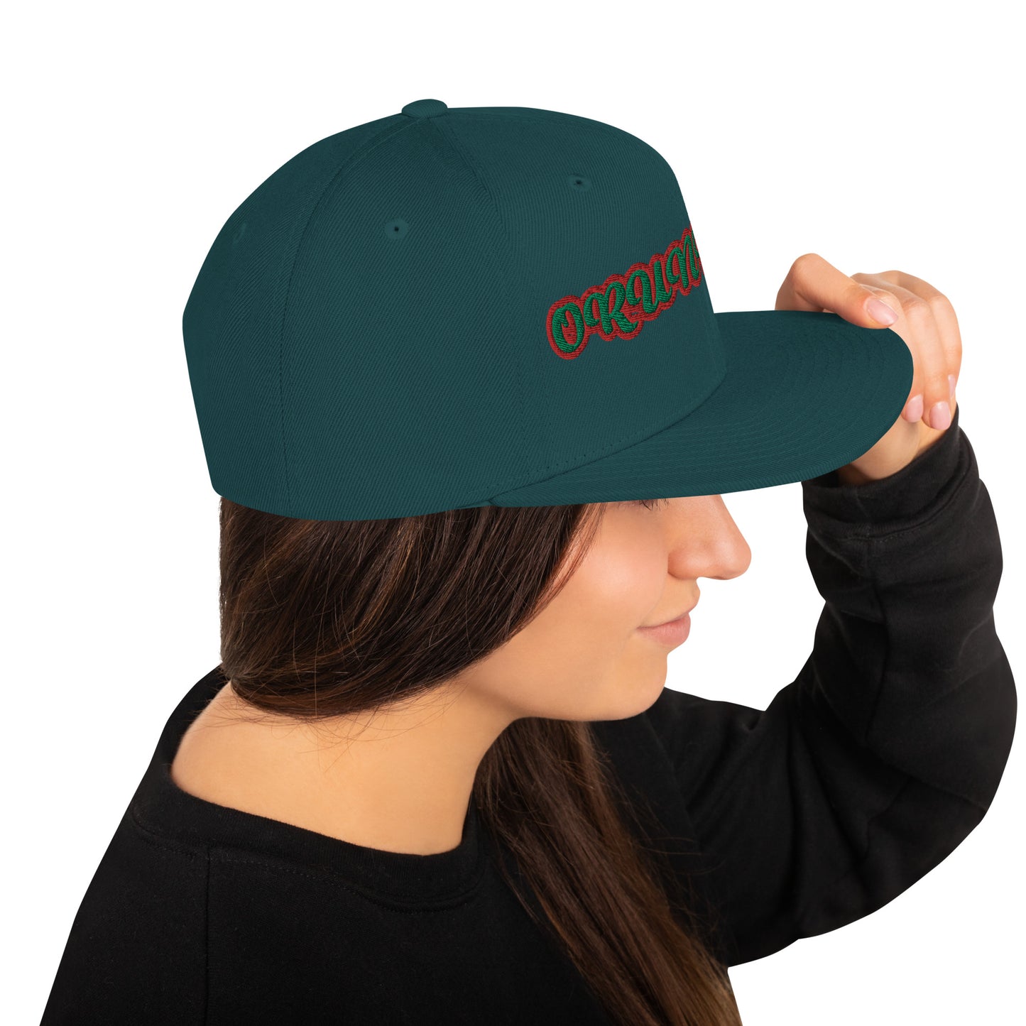 Orunmila Ájé Ju Ogun 3 Script Snapback Hat