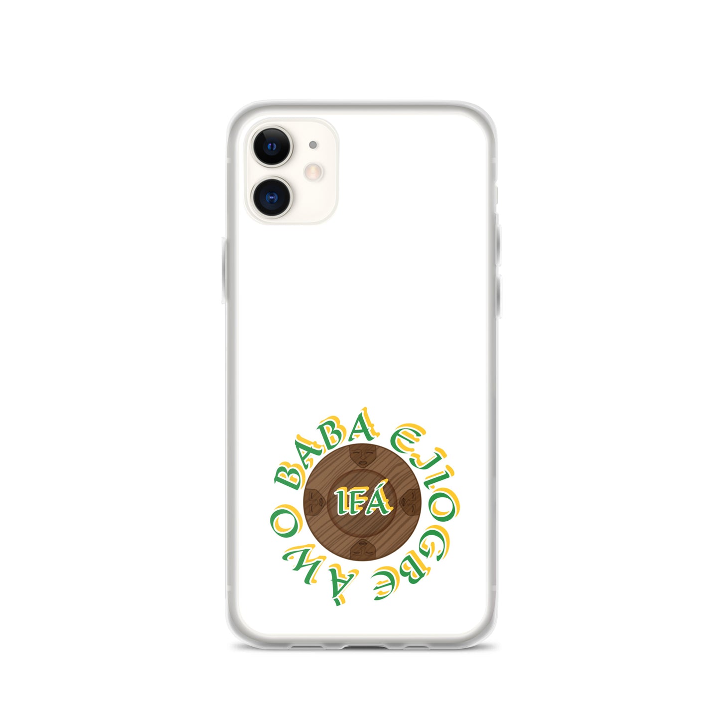 Personalized Egbe Logo 3 Colored Clear Case for iPhone®