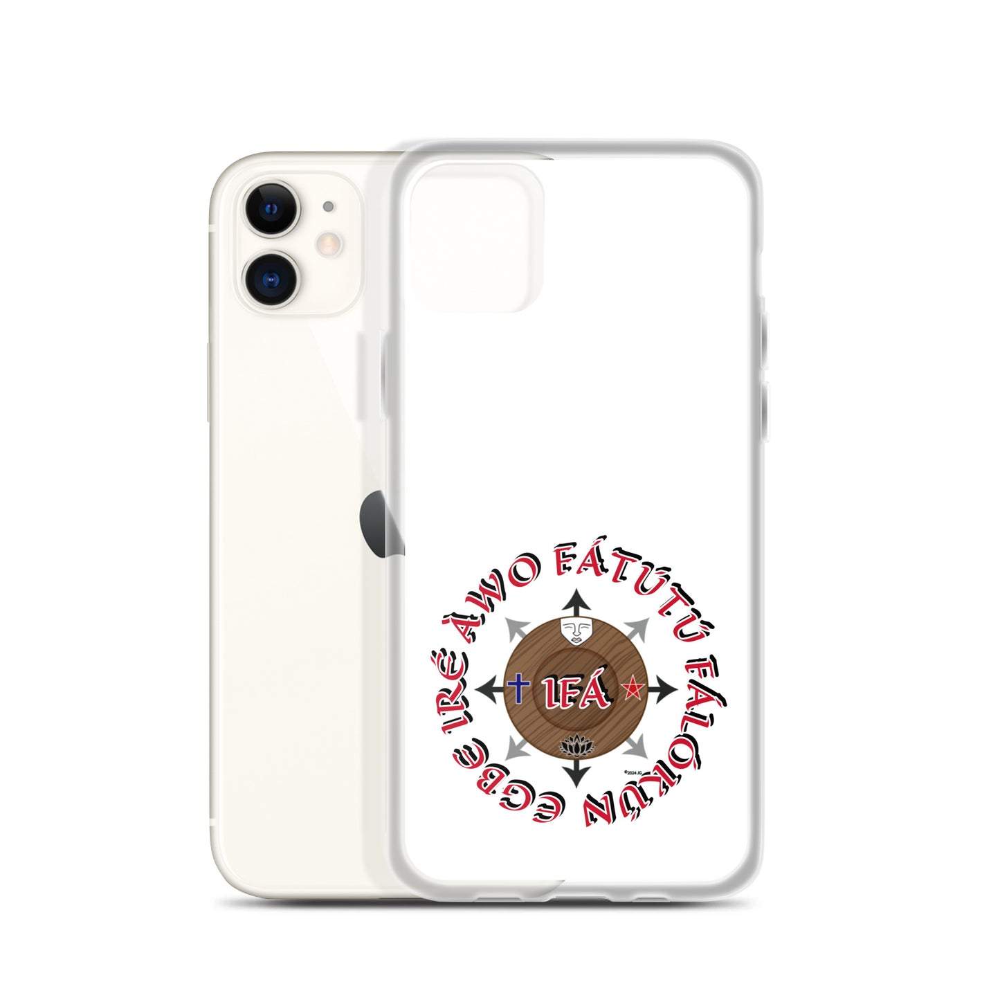 Personalized Egbe Ire Awo Signature Logo Colored Clear Case for iPhone®