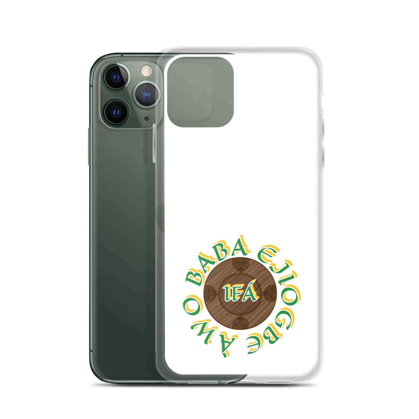 Personalized Egbe Logo 3 Colored Clear Case for iPhone®