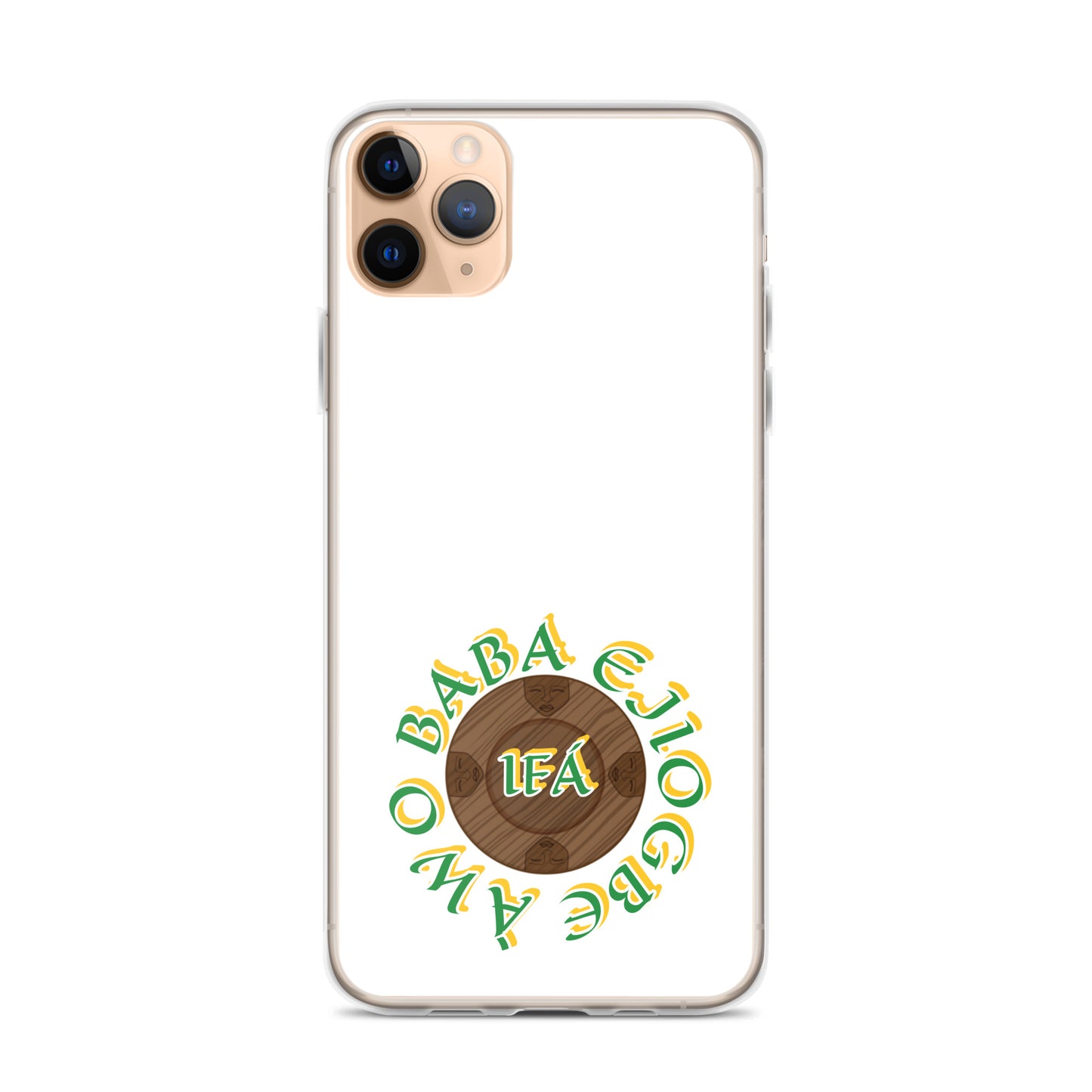 Personalized Egbe Logo 3 Colored Clear Case for iPhone®