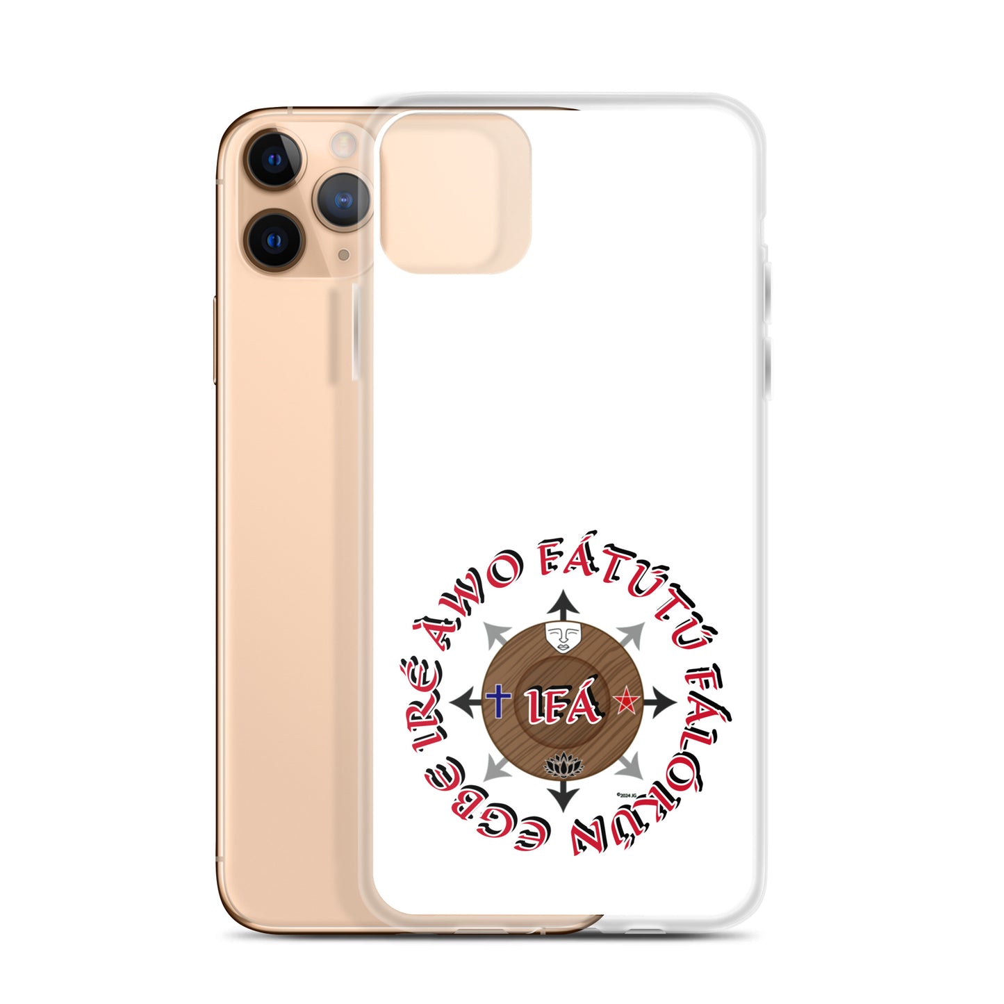 Personalized Egbe Ire Awo Signature Logo Colored Clear Case for iPhone®