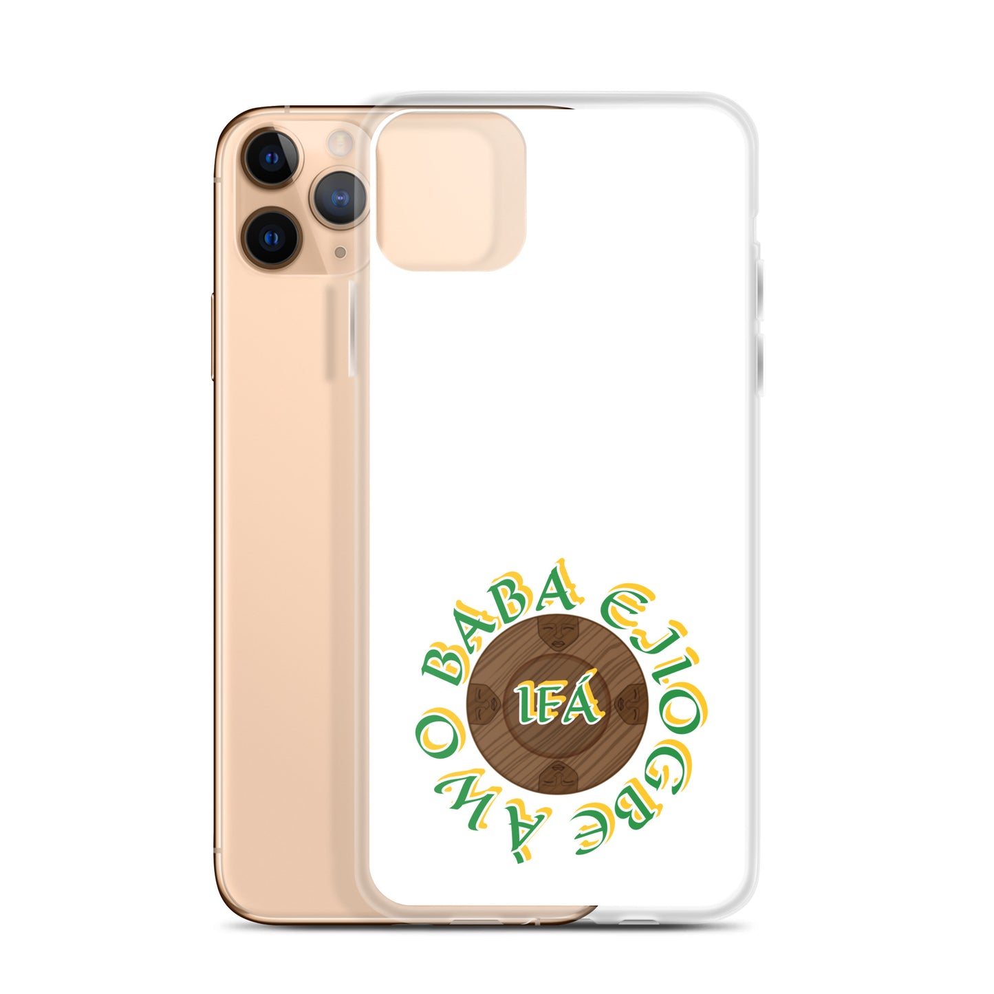 Personalized Egbe Logo 3 Colored Clear Case for iPhone®