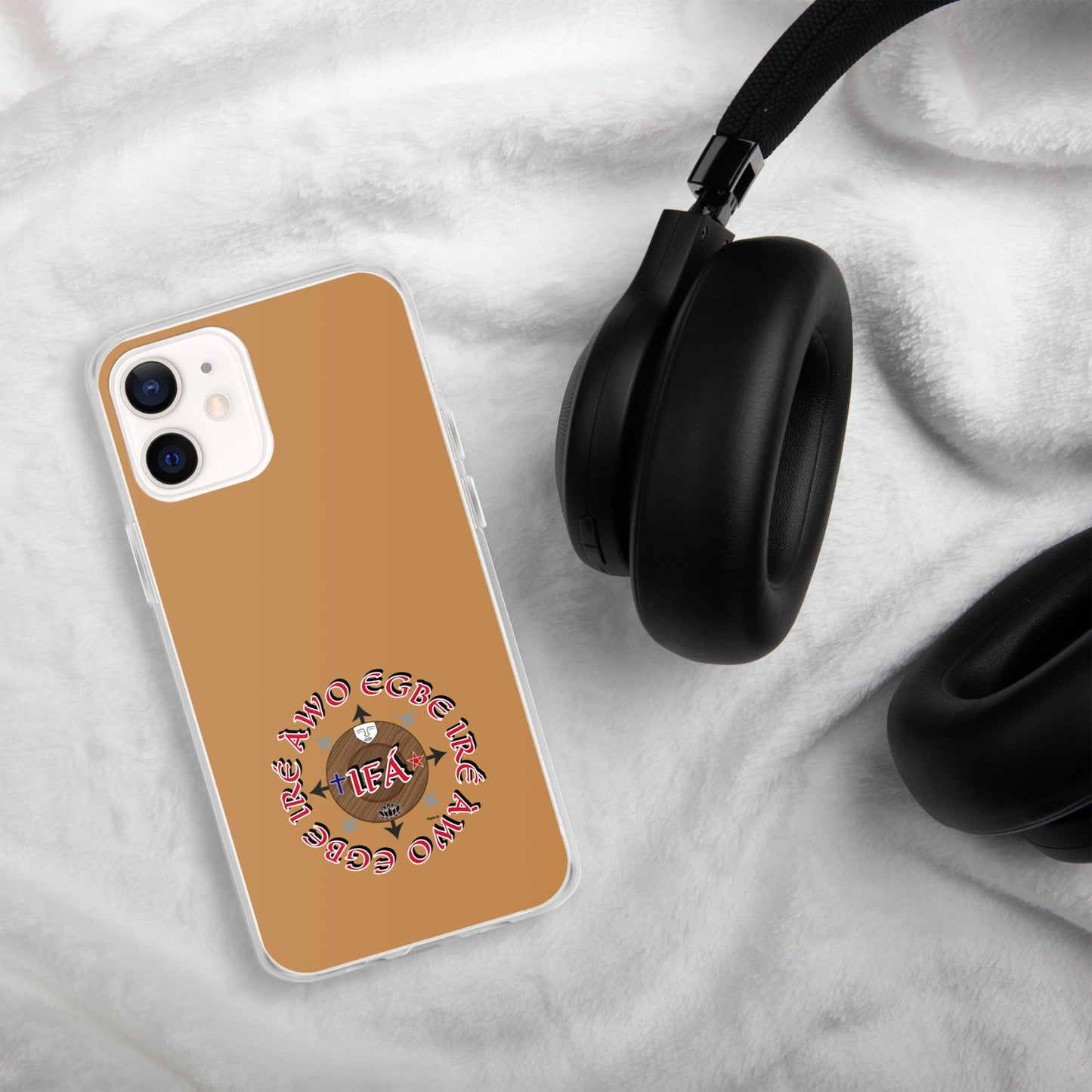 Egbe Ire Awo Signature Logo Gold Clear Case for iPhone®