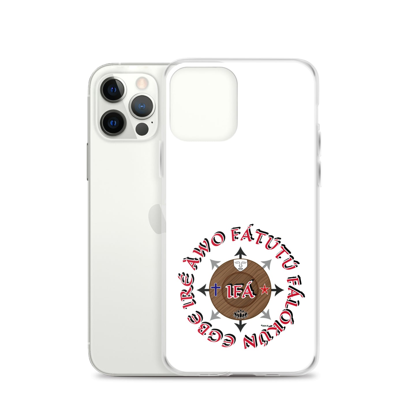 Personalized Egbe Ire Awo Signature Logo Colored Clear Case for iPhone®