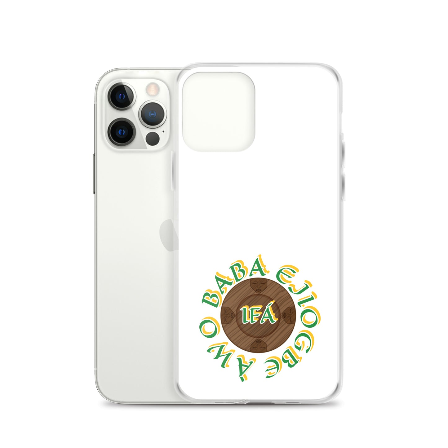 Personalized Egbe Logo 3 Colored Clear Case for iPhone®