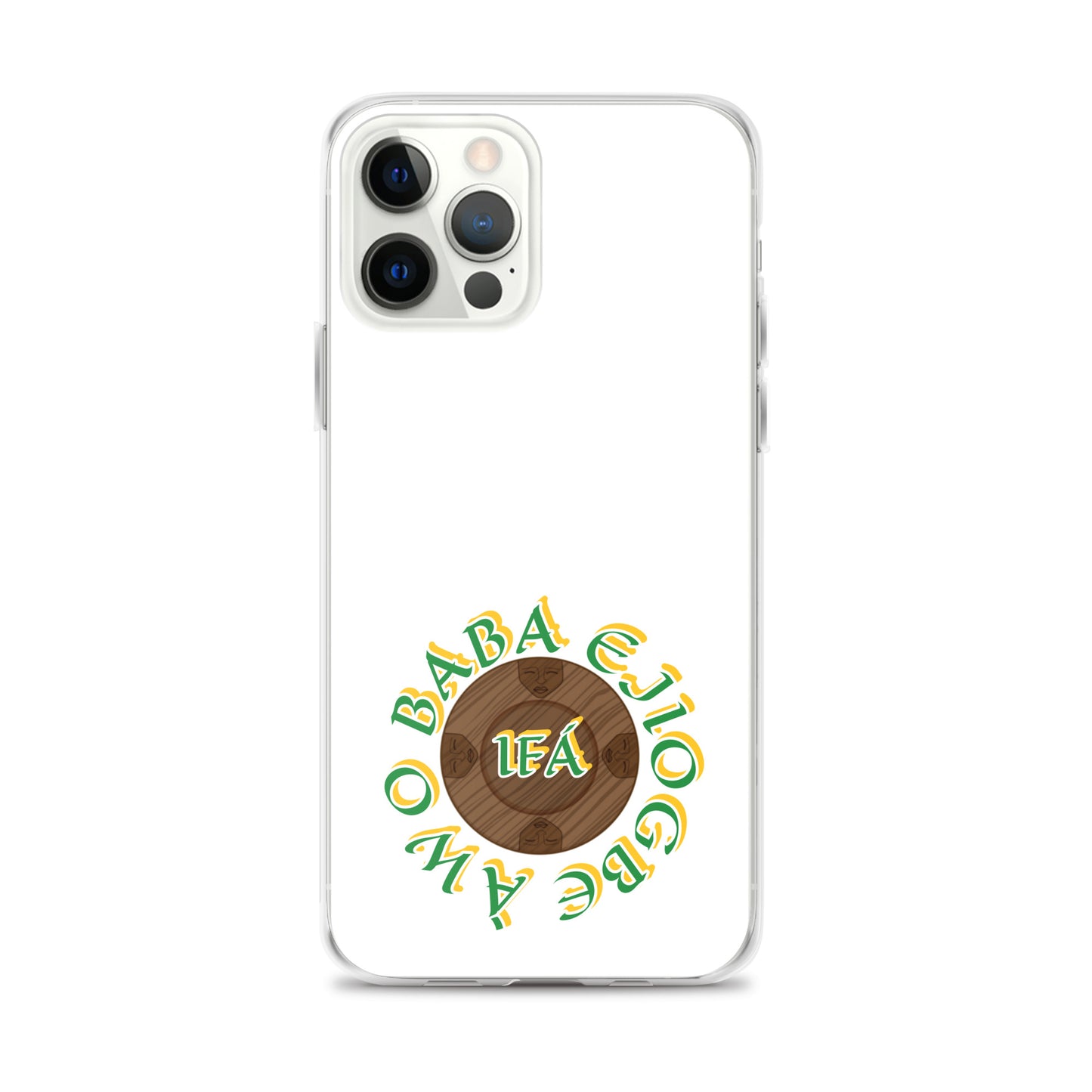 Personalized Egbe Logo 3 Colored Clear Case for iPhone®