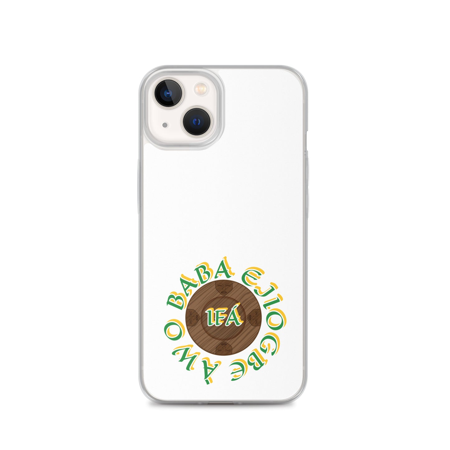 Personalized Egbe Logo 3 Colored Clear Case for iPhone®