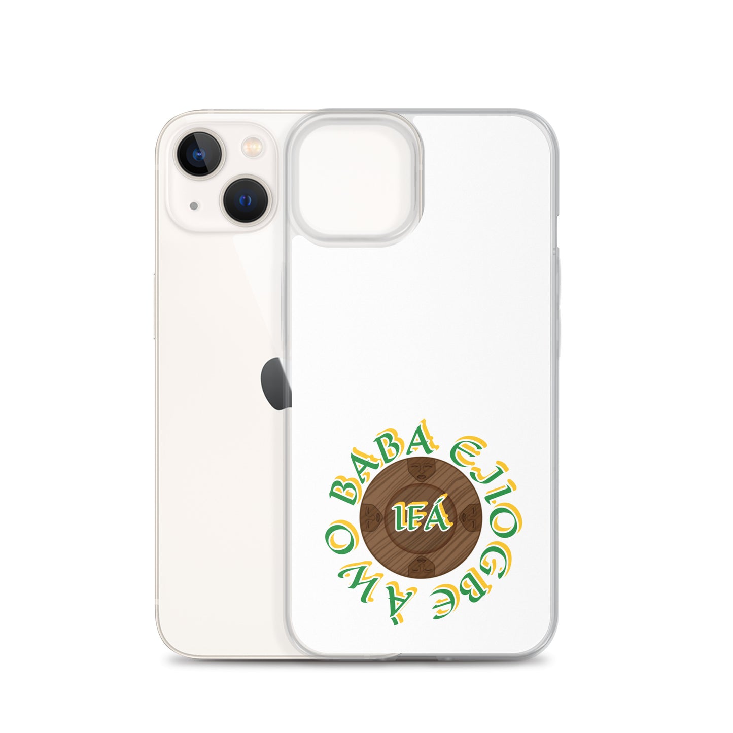 Personalized Egbe Logo 3 Colored Clear Case for iPhone®