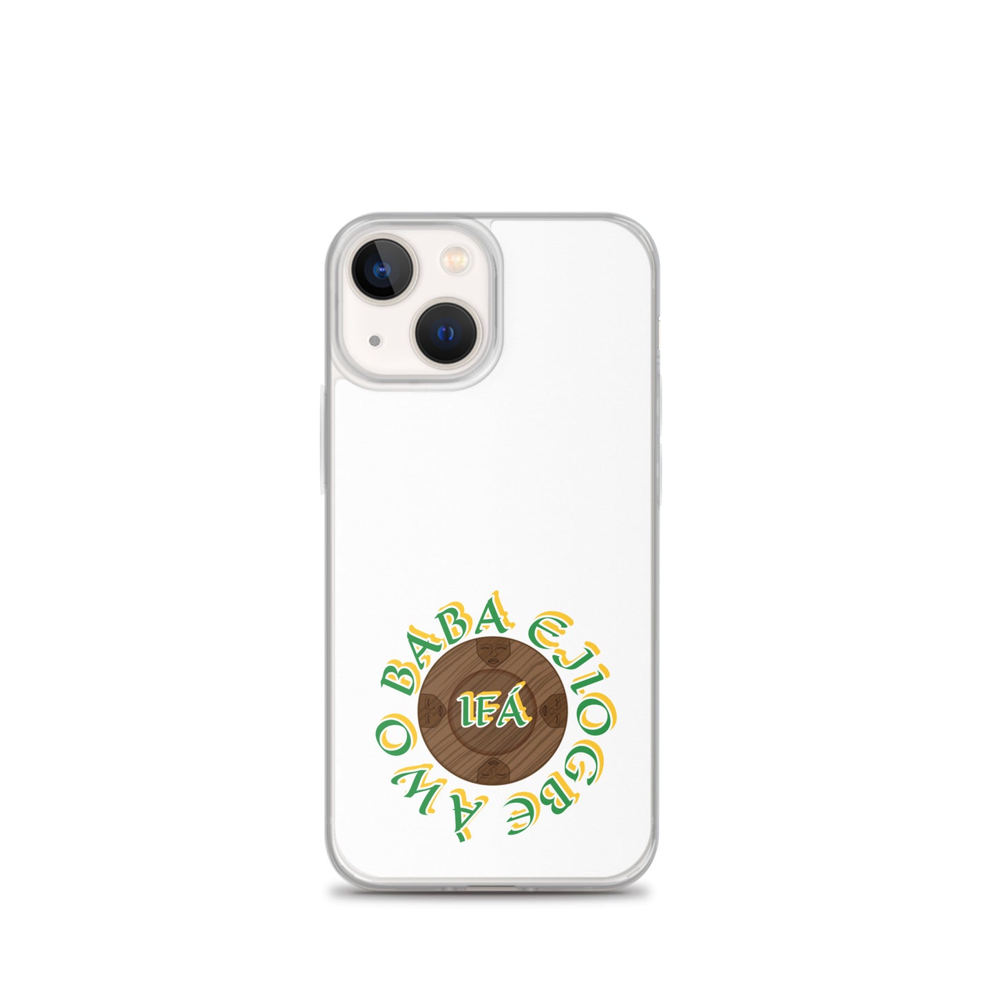 Personalized Egbe Logo 3 Colored Clear Case for iPhone®