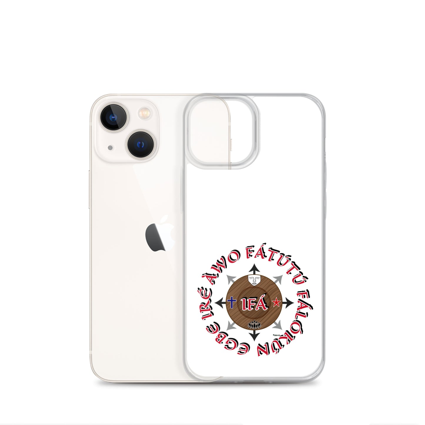 Personalized Egbe Ire Awo Signature Logo Colored Clear Case for iPhone®