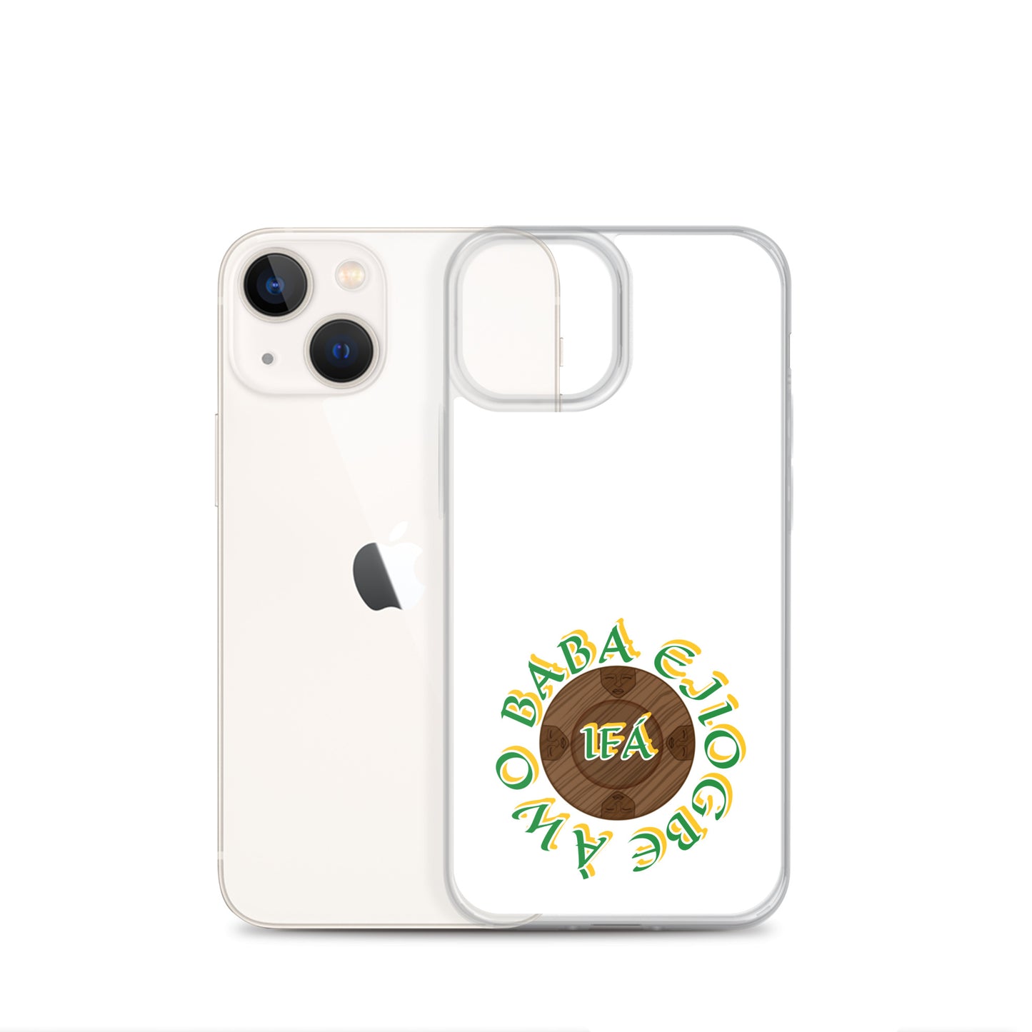 Personalized Egbe Logo 3 Colored Clear Case for iPhone®