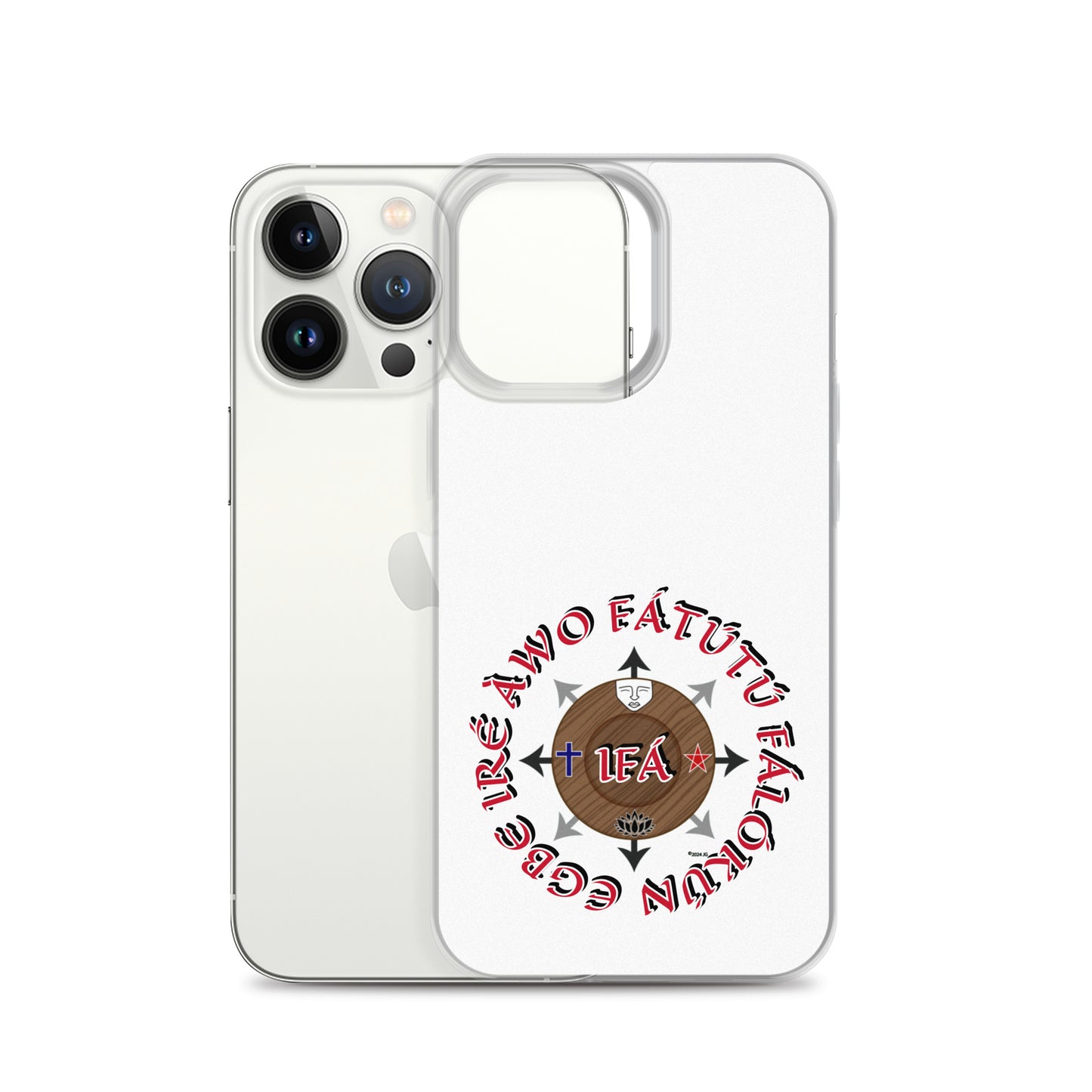 Personalized Egbe Ire Awo Signature Logo Colored Clear Case for iPhone®