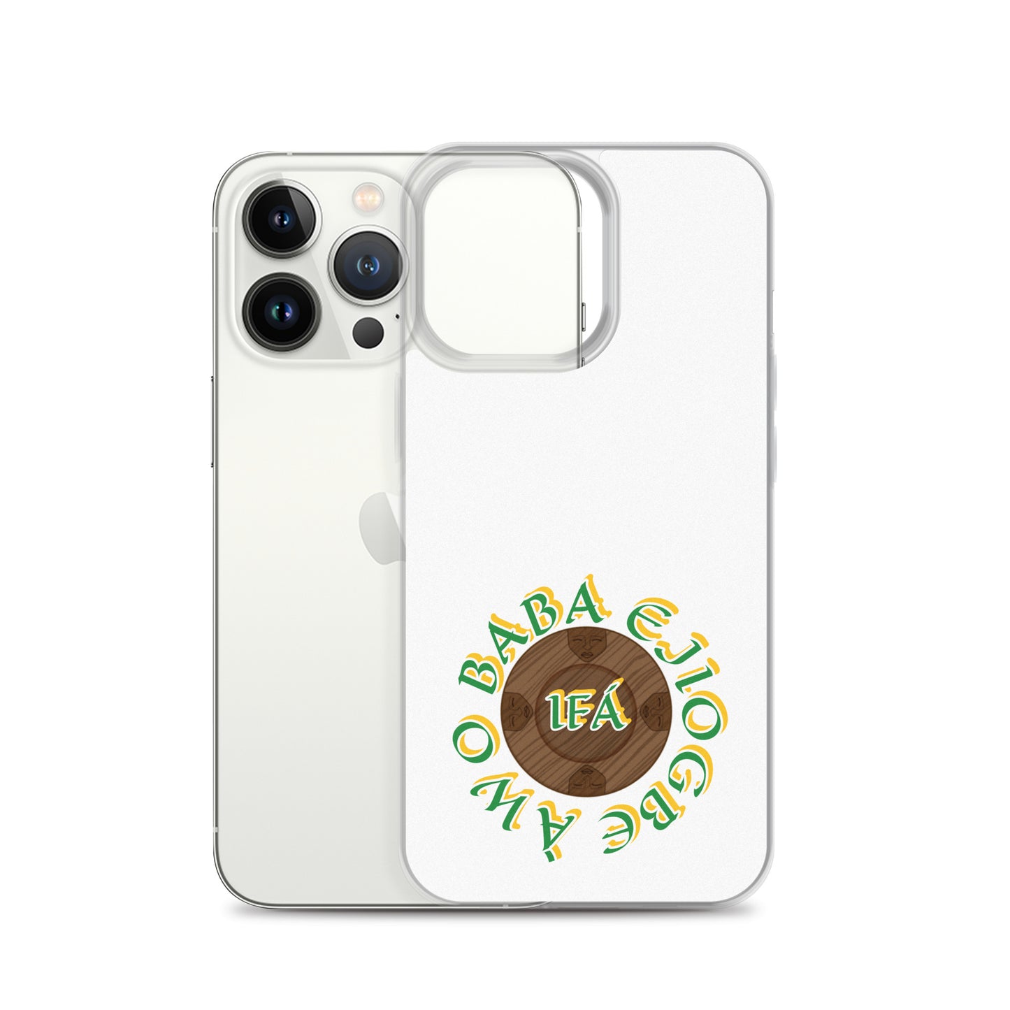 Personalized Egbe Logo 3 Colored Clear Case for iPhone®