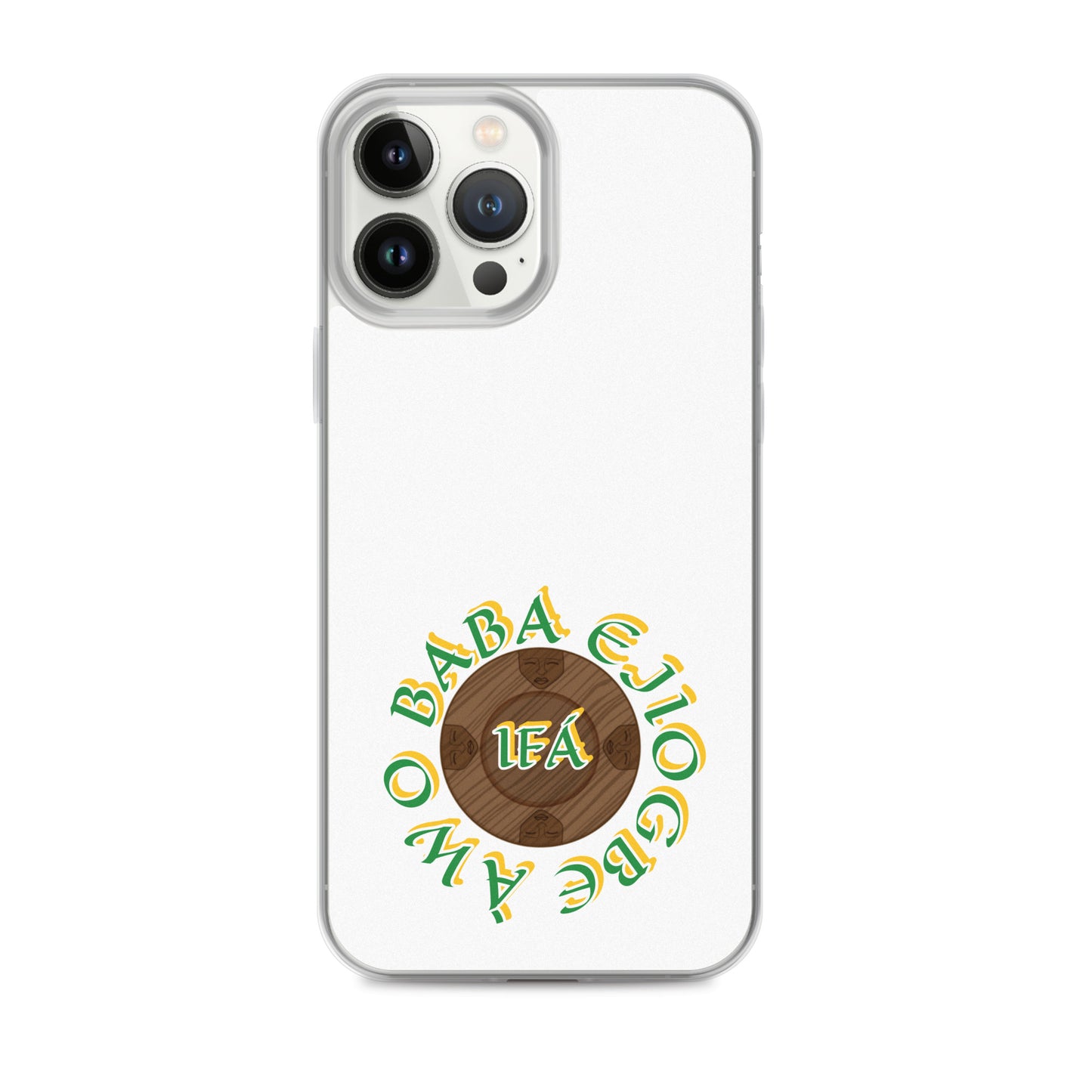 Personalized Egbe Logo 3 Colored Clear Case for iPhone®