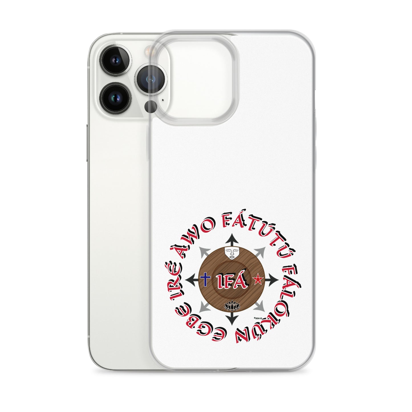 Personalized Egbe Ire Awo Signature Logo Colored Clear Case for iPhone®