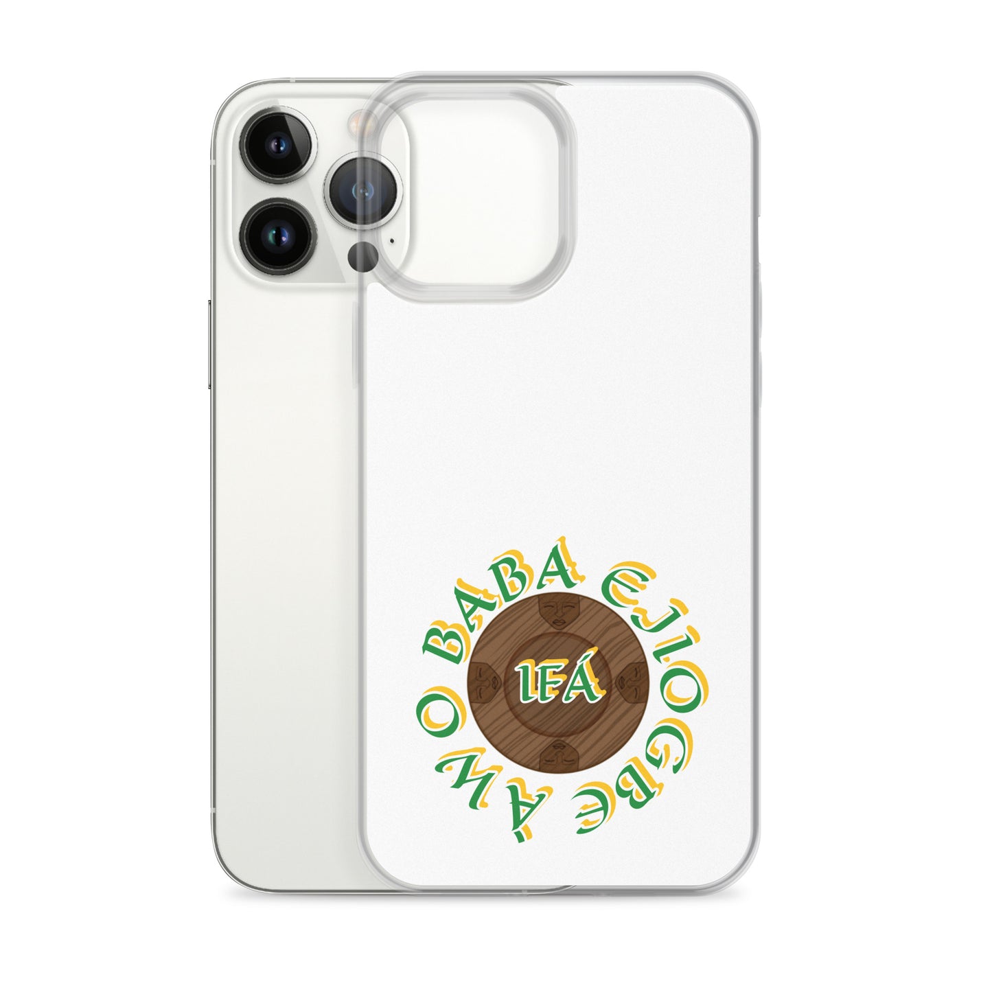 Personalized Egbe Logo 3 Colored Clear Case for iPhone®