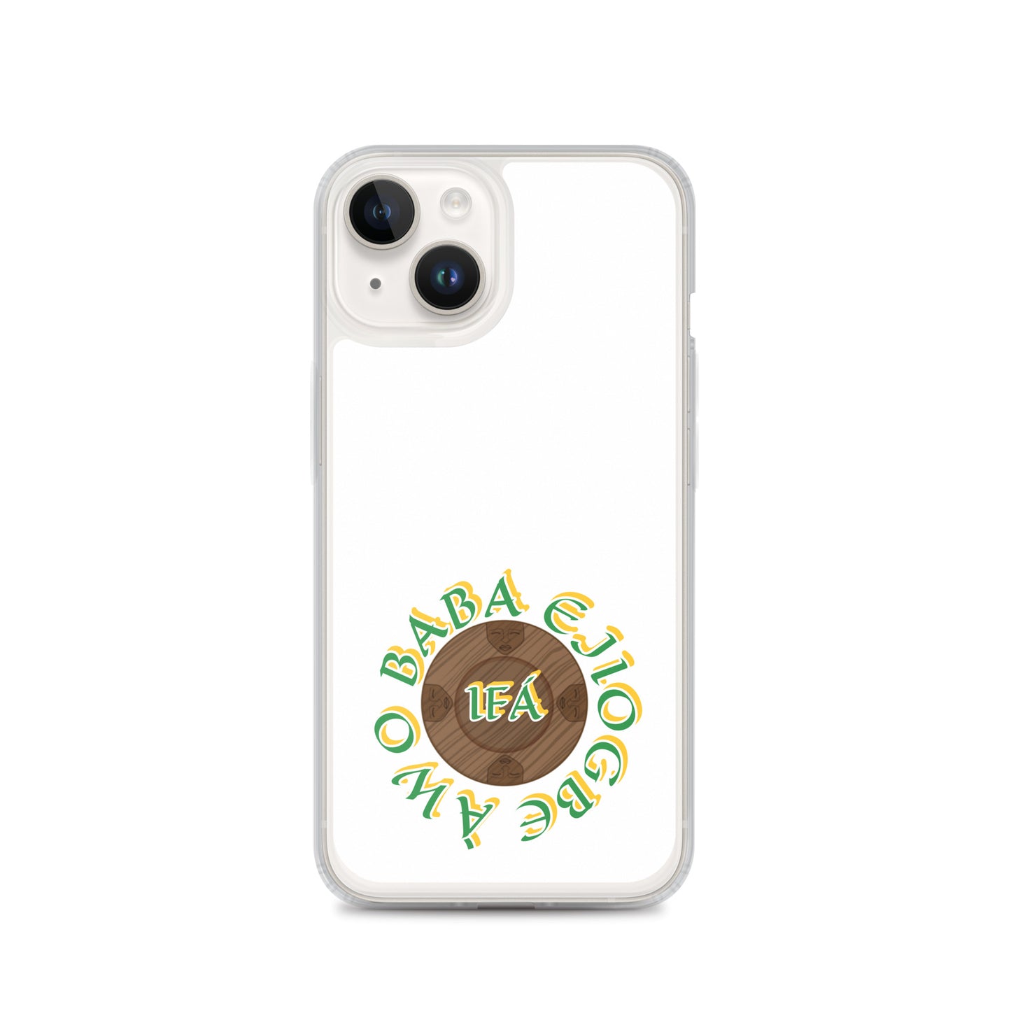 Personalized Egbe Logo 3 Colored Clear Case for iPhone®