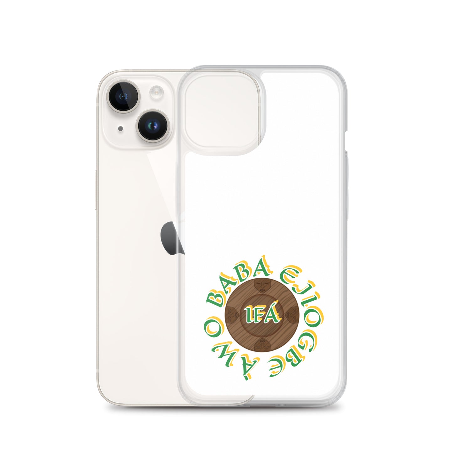 Personalized Egbe Logo 3 Colored Clear Case for iPhone®