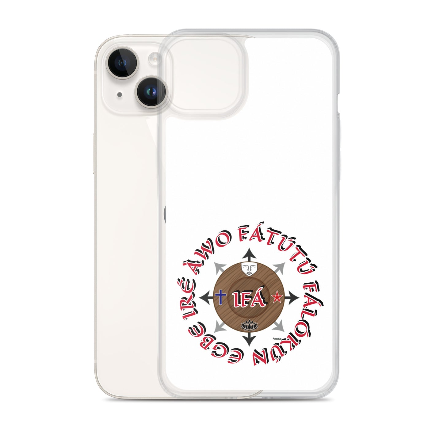 Personalized Egbe Ire Awo Signature Logo Colored Clear Case for iPhone®