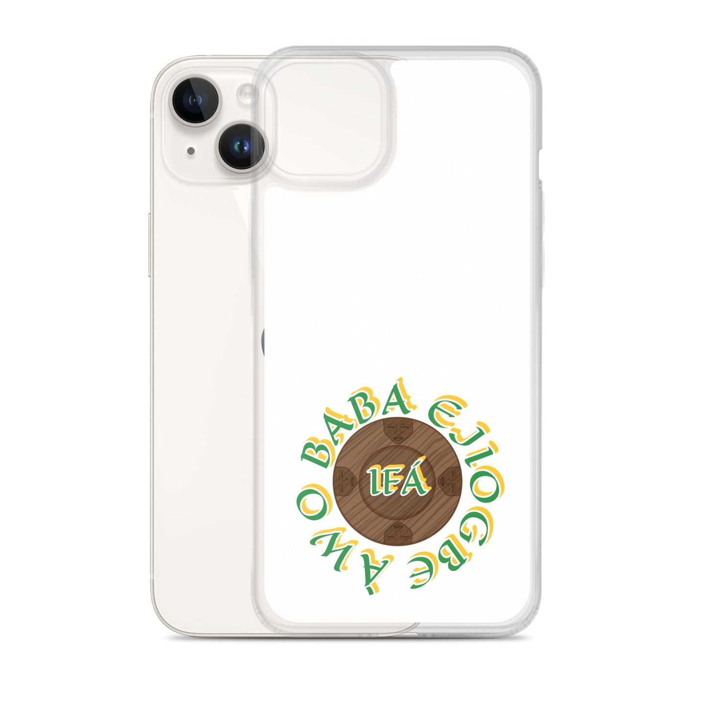 Personalized Egbe Logo 3 Colored Clear Case for iPhone®