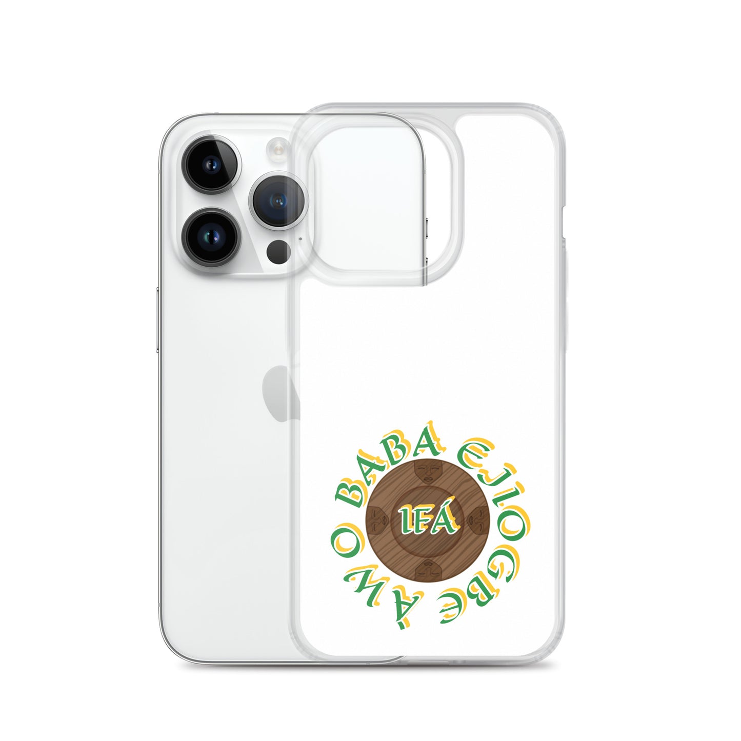 Personalized Egbe Logo 3 Colored Clear Case for iPhone®