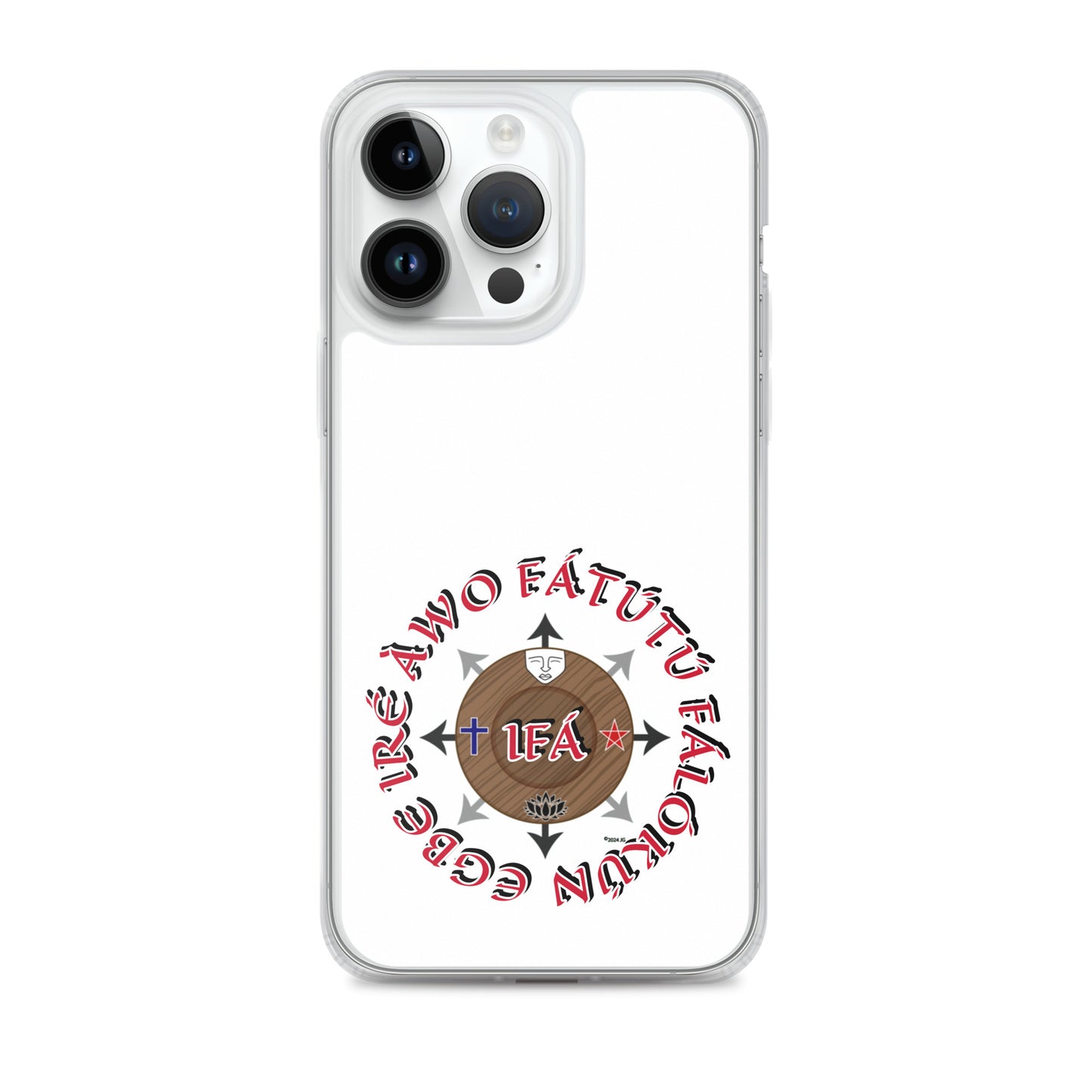 Personalized Egbe Ire Awo Signature Logo Colored Clear Case for iPhone®