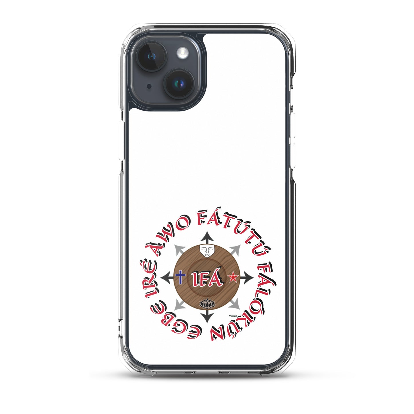 Personalized Egbe Ire Awo Signature Logo Colored Clear Case for iPhone®