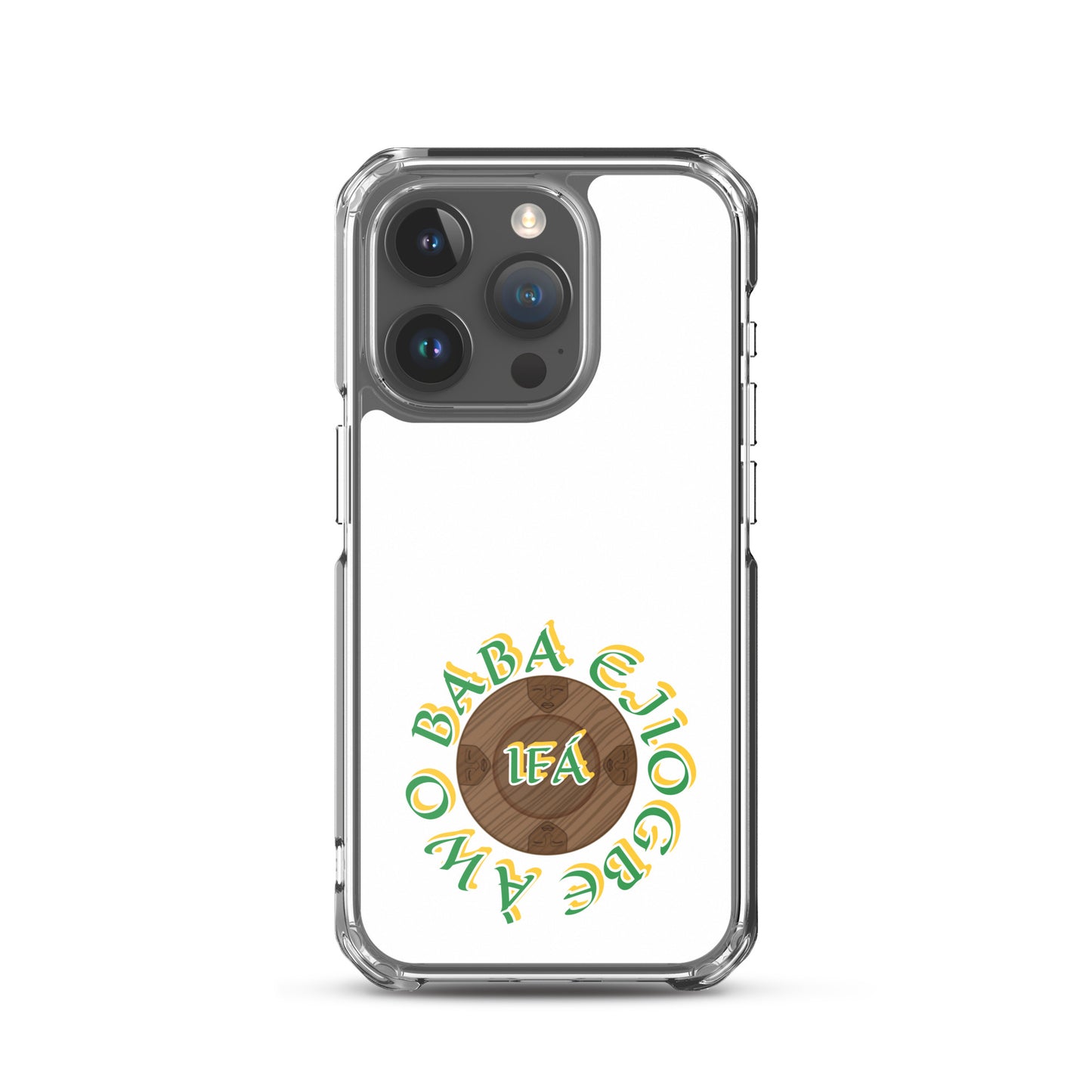 Personalized Egbe Logo 3 Colored Clear Case for iPhone®