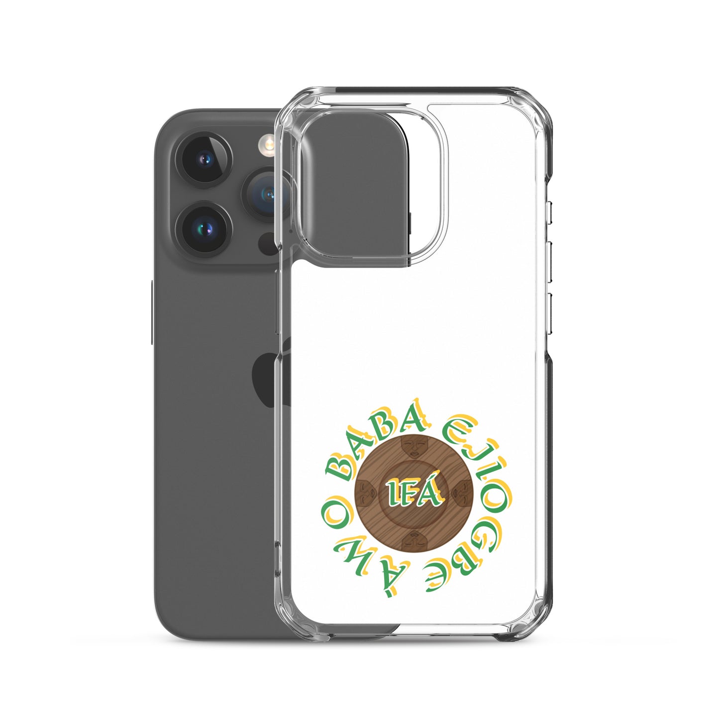 Personalized Egbe Logo 3 Colored Clear Case for iPhone®