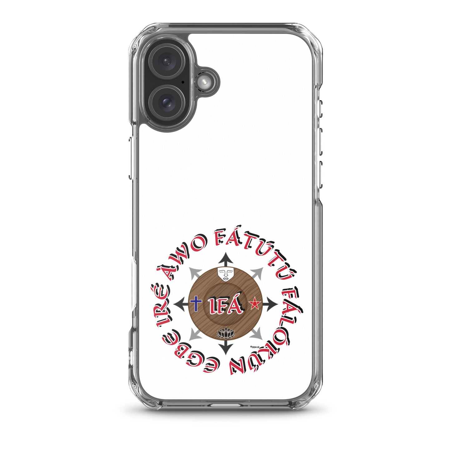 Personalized Egbe Ire Awo Signature Logo Colored Clear Case for iPhone®