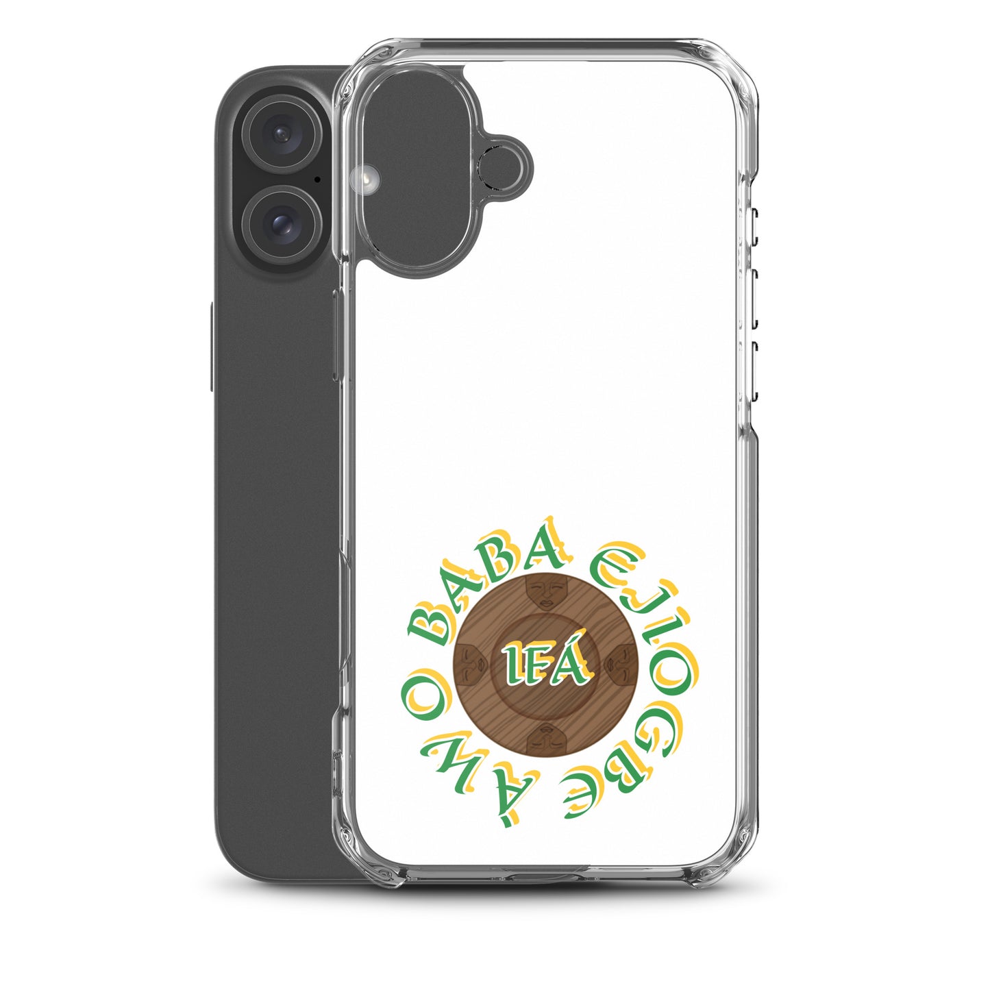 Personalized Egbe Logo 3 Colored Clear Case for iPhone®