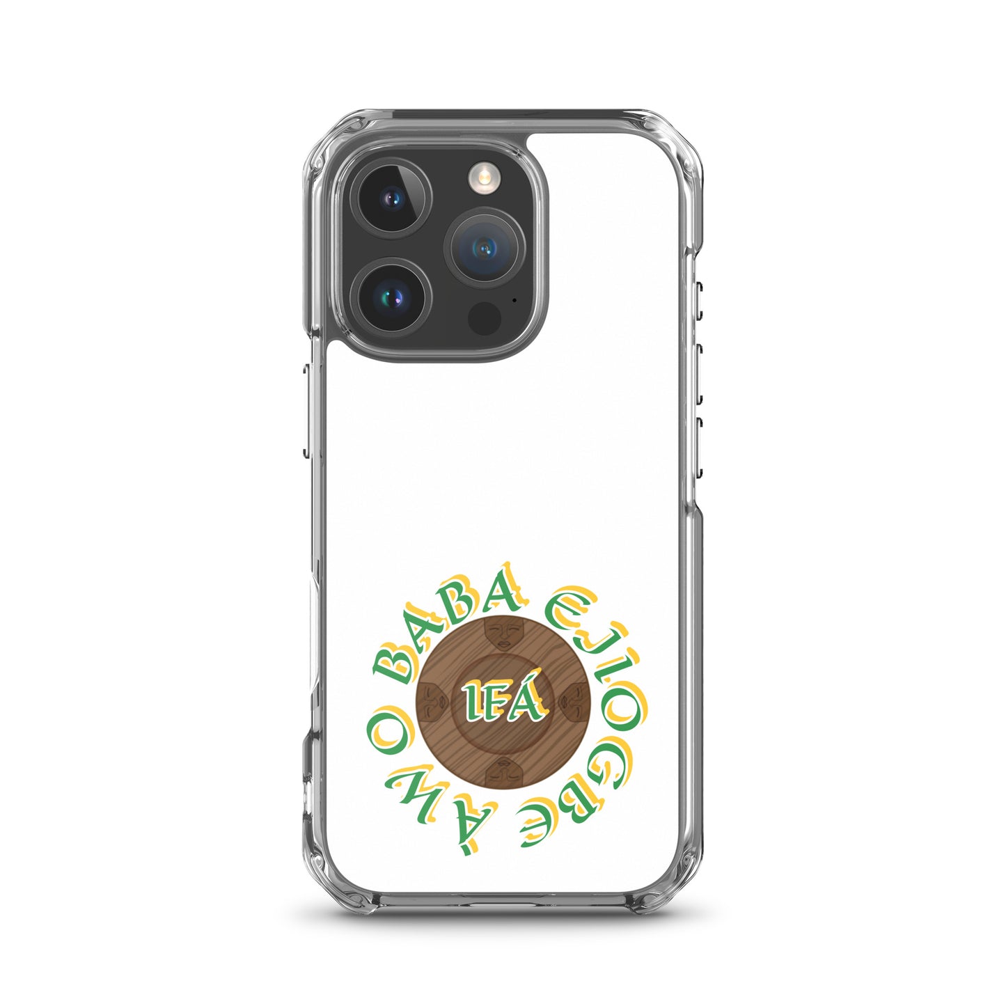 Personalized Egbe Logo 3 Colored Clear Case for iPhone®