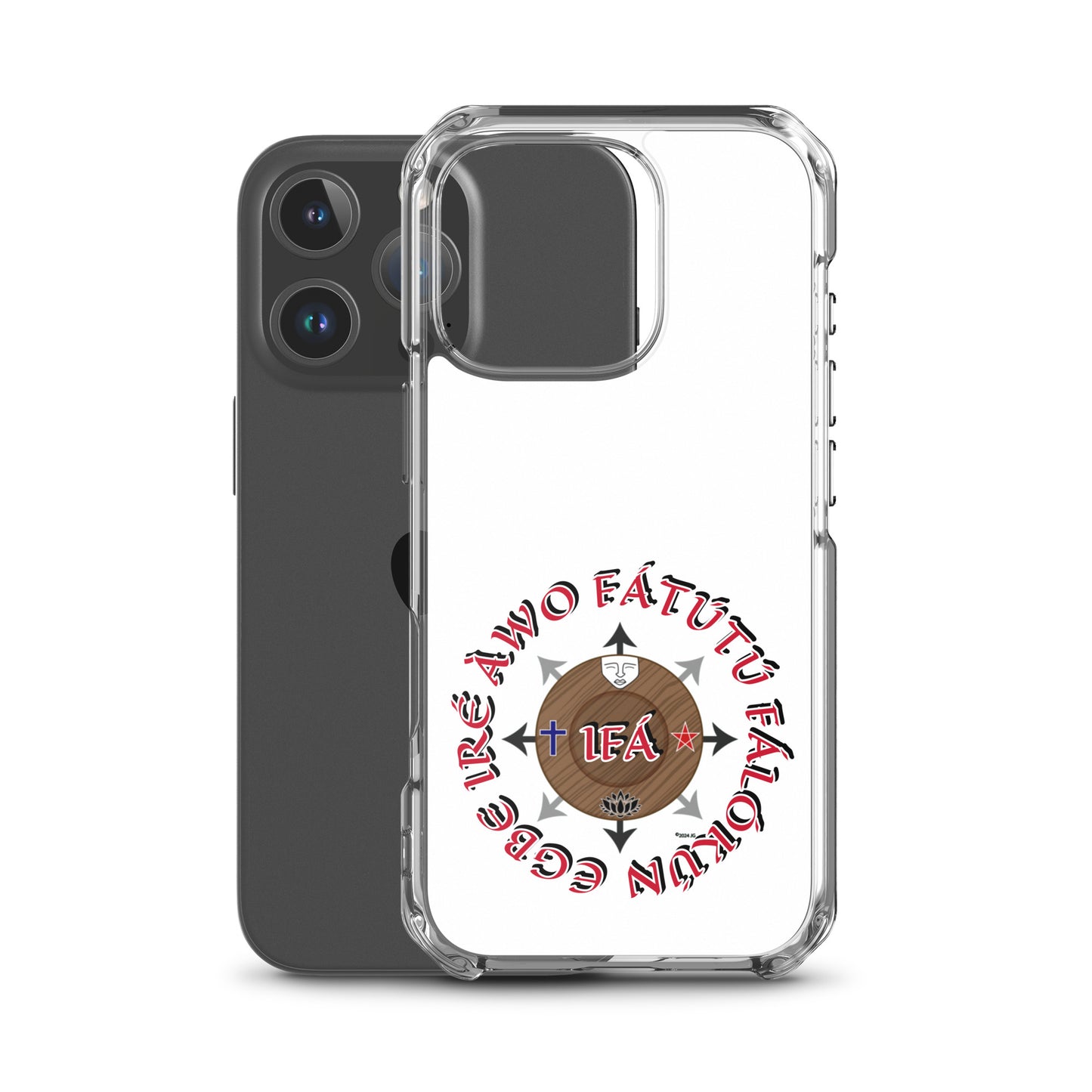 Personalized Egbe Ire Awo Signature Logo Colored Clear Case for iPhone®