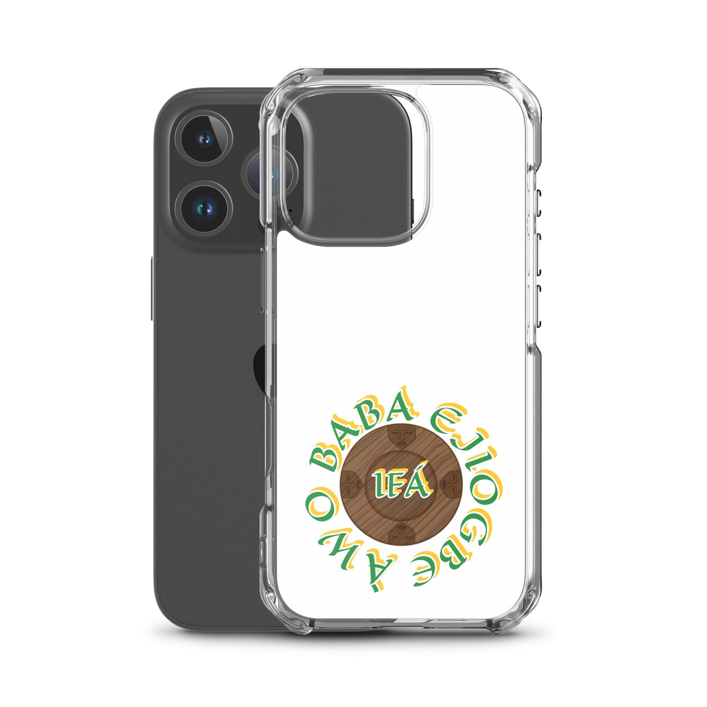 Personalized Egbe Logo 3 Colored Clear Case for iPhone®