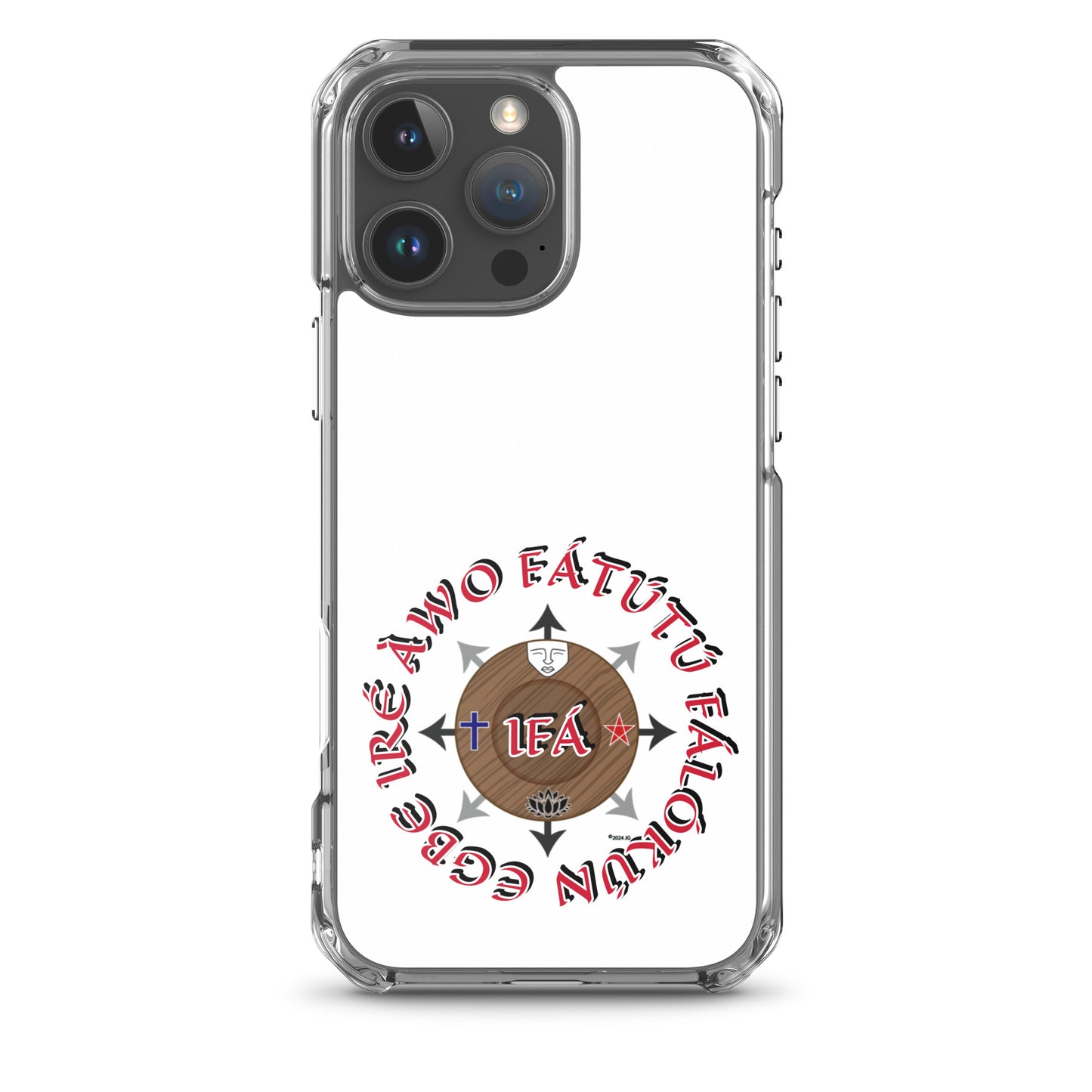 Personalized Egbe Ire Awo Signature Logo Colored Clear Case for iPhone®