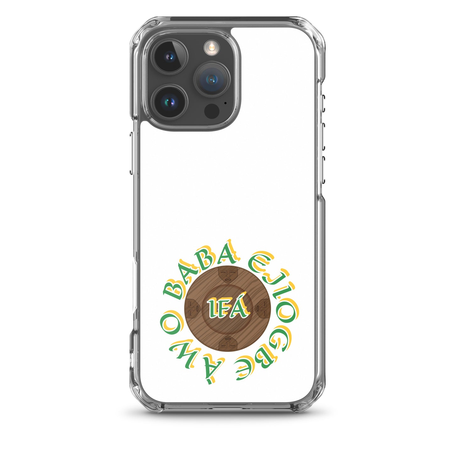 Personalized Egbe Logo 3 Colored Clear Case for iPhone®