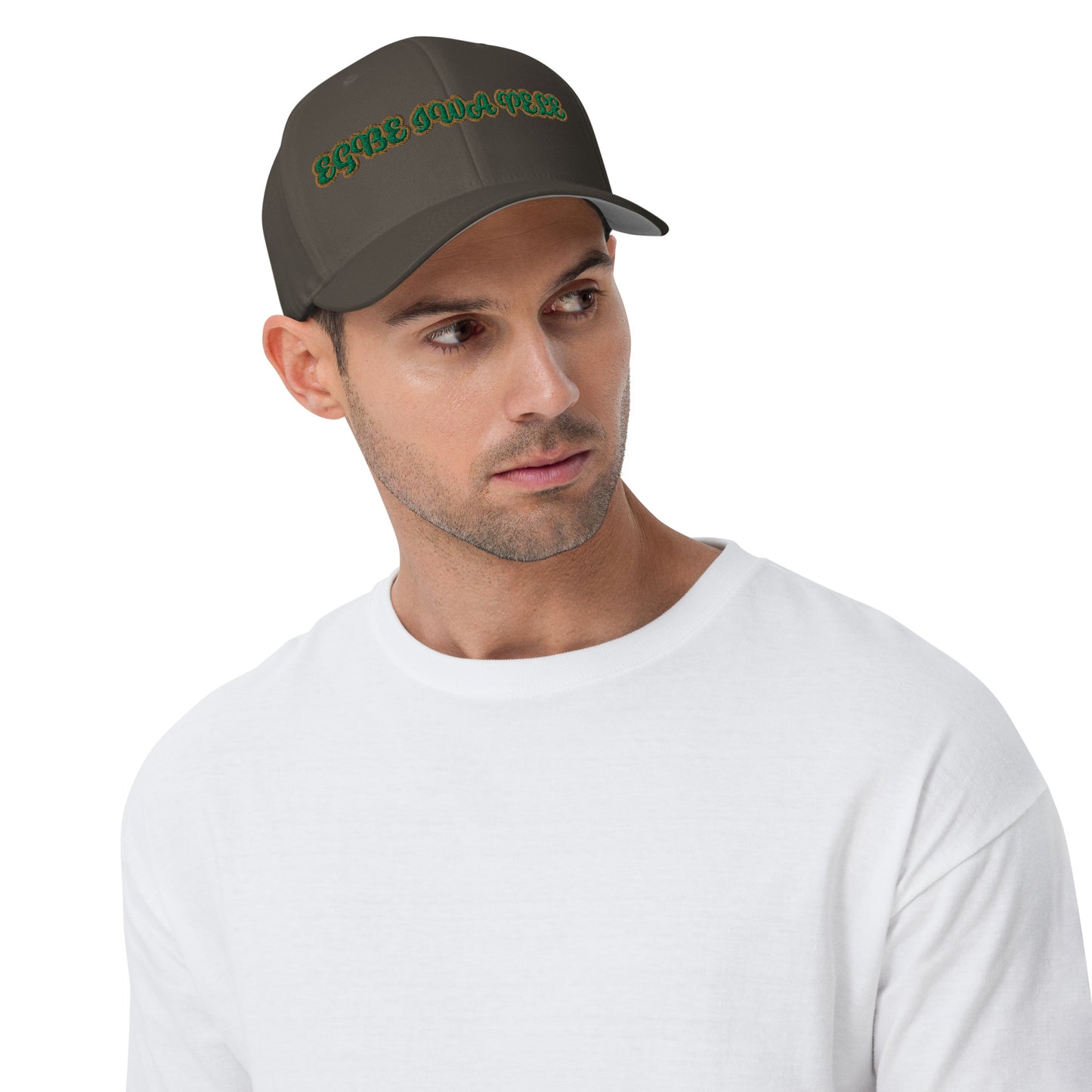 Egbe Iwa Pele Embroidered Flexfit Structured Twill Cap