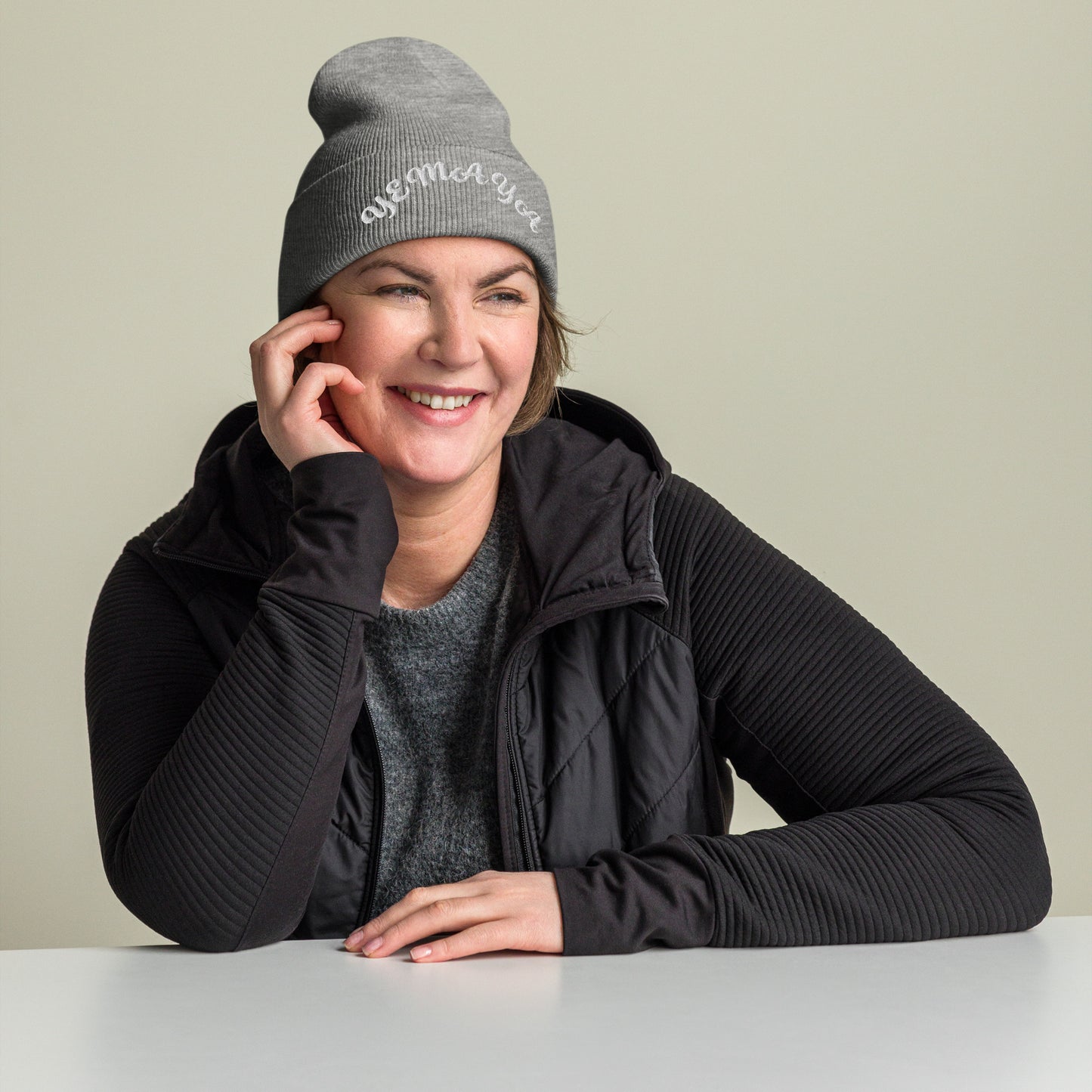 Yemaya arched Cuffed Beanie