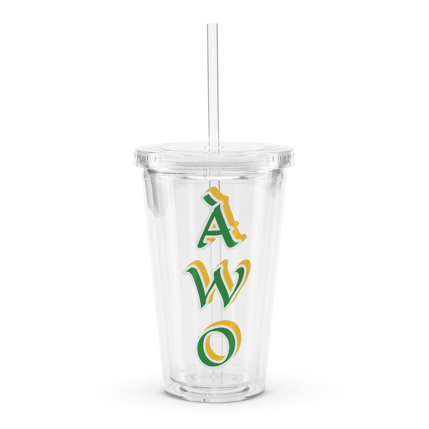 Àwo Lucumi Clear plastic tumbler