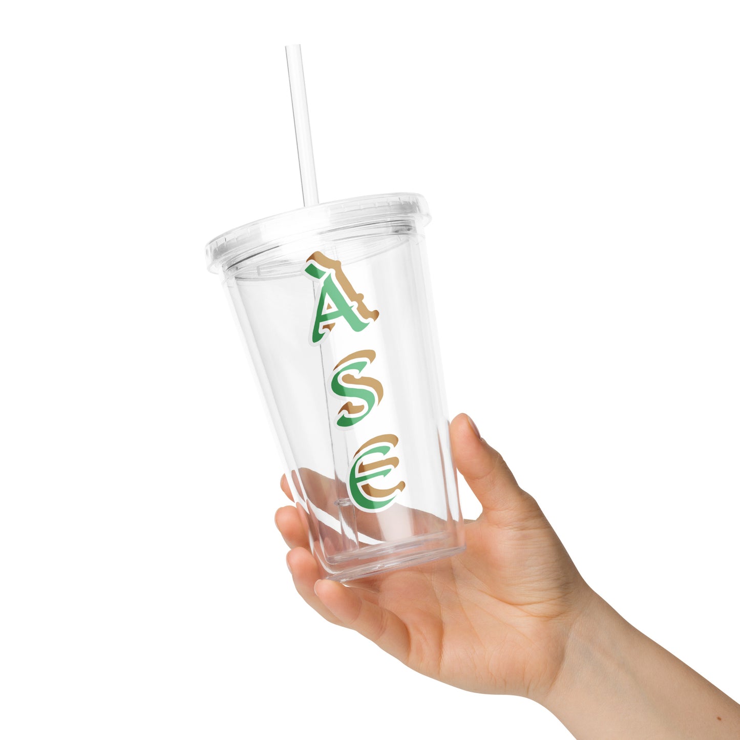 Àse Isese Clear plastic tumbler