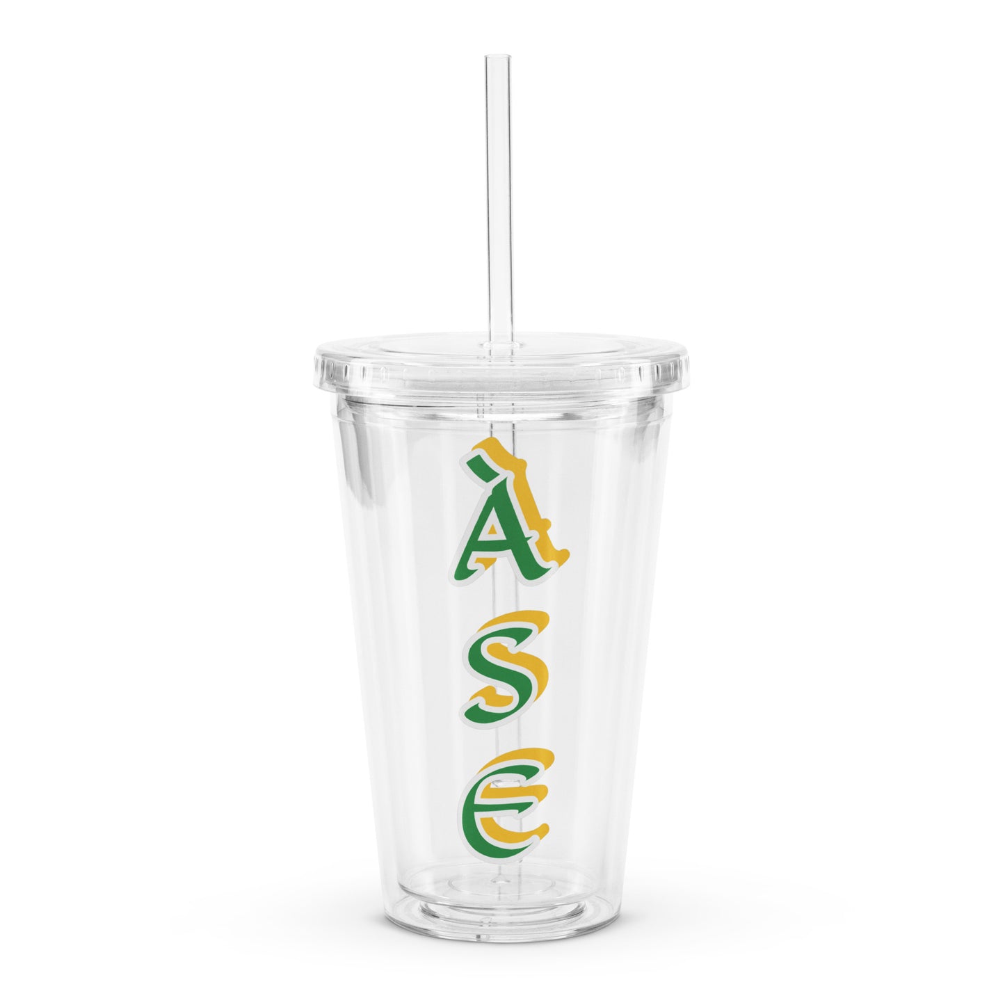 Àse Lucumi Clear plastic tumbler