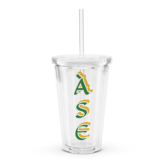 Àse Lucumi Clear plastic tumbler