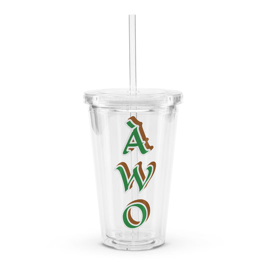 Àwo Isese Clear plastic tumbler