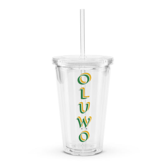 Oluwo Lucumi Clear plastic tumbler