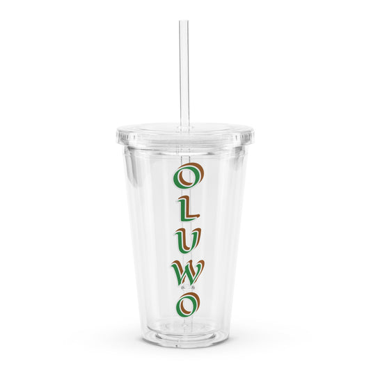 Oluwo Isese Clear plastic tumbler