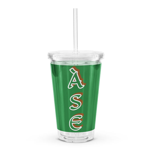 Àse Isese Green plastic tumbler