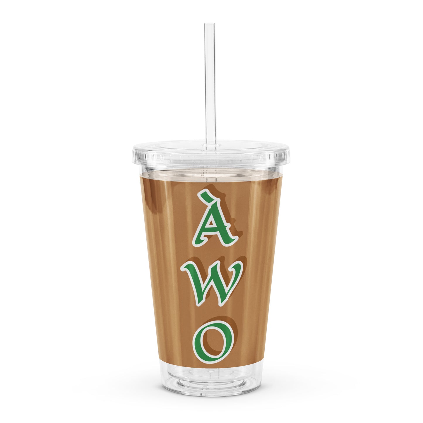 Àwo Isese Gold plastic tumbler