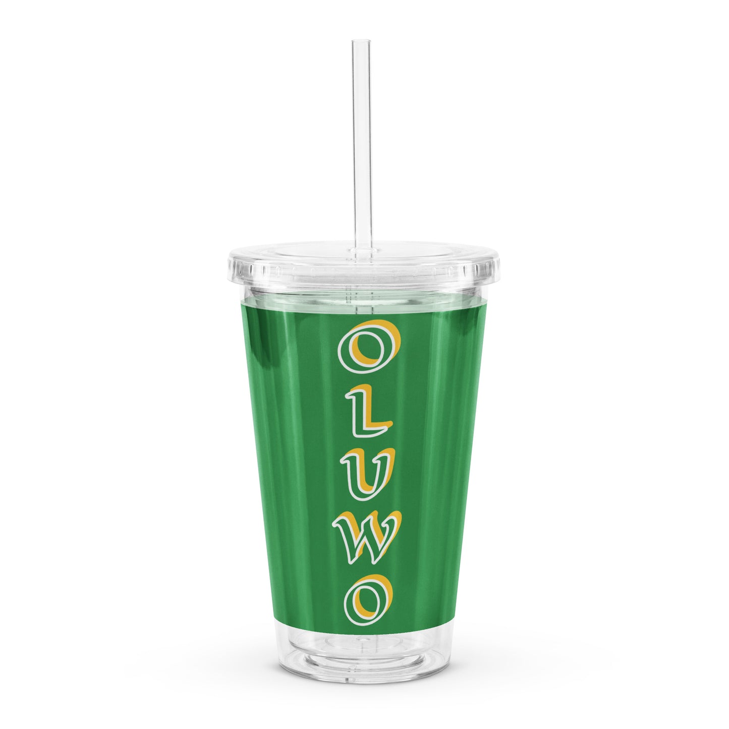 Oluwo Lucumi Green plastic tumbler